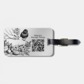 Massagetherapie Healing Hands Energy Spa Wellness Bagagelabel (Achterkant horizontaal)