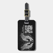 Massagetherapie Healing Hands Energy Spa Wellness Bagagelabel (Voorkant verticaal)