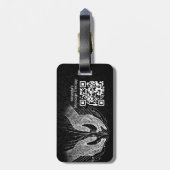 Massagetherapie Healing Hands Energy Spa Wellness Bagagelabel (Achterkant verticaal)