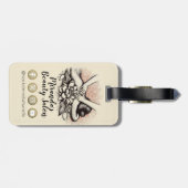 Massagetherapie Healing Hands Energy Spa Wellness Bagagelabel (Achterkant horizontaal)