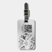 Massagetherapie Healing Hands Energy Spa Wellness Bagagelabel (Voorkant verticaal)