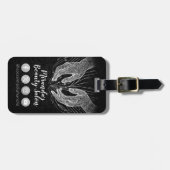 Massagetherapie Healing Hands Energy Spa Wellness Bagagelabel (Voorkant horizontaal)