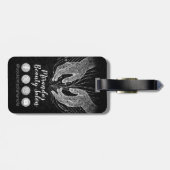 Massagetherapie Healing Hands Energy Spa Wellness Bagagelabel (Achterkant horizontaal)