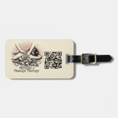 Massagetherapie Healing Hands Energy Spa Wellness Bagagelabel (Voorkant horizontaal)