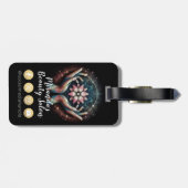 Massagetherapie Healing Hands Energy Spa Wellness Bagagelabel (Achterkant horizontaal)