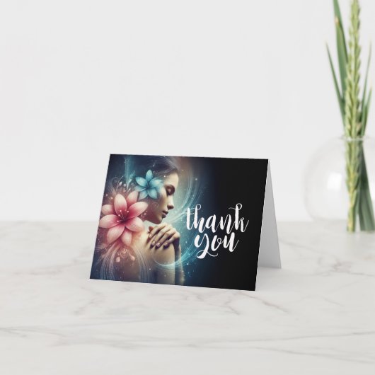 Massagetherapie Healing Hands Energy Spa Wellness Bedankkaart (Voorkant)