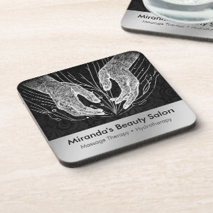 Massagetherapie Healing Hands Energy Spa Wellness Bier Onderzetter