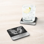 Massagetherapie Healing Hands Energy Spa Wellness Bier Onderzetter (Rechterzijde)