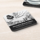 Massagetherapie Healing Hands Energy Spa Wellness Bier Onderzetter (Linkerzijde)