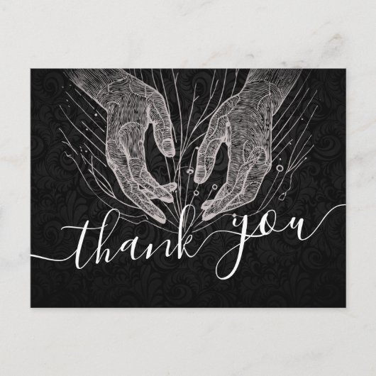 Massagetherapie Healing Hands Energy Spa Wellness Briefkaart (Voorkant)