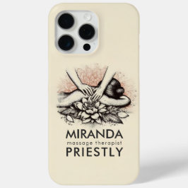 Massagetherapie Healing Hands Energy Spa Wellness iPhone 15 Pro Max Hoesje