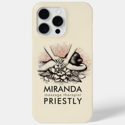 Massagetherapie Healing Hands Energy Spa Wellness Case-Mate iPhone Case (Achterkant)