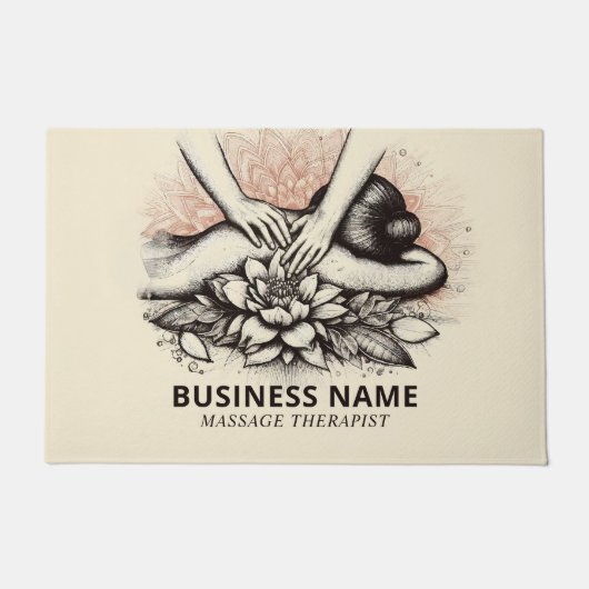 Massagetherapie Healing Hands Energy Spa Wellness Deurmat (Voorkant)