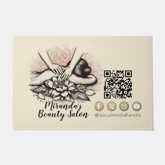 Massagetherapie Healing Hands Energy Spa Wellness Deurmat (Voorkant)