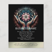 Massagetherapie Healing Hands Energy Spa Wellness Flyer (Voorkant)