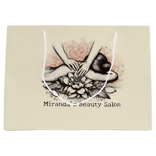 Massagetherapie Healing Hands Energy Spa Wellness Groot Cadeauzakje (Voorkant)