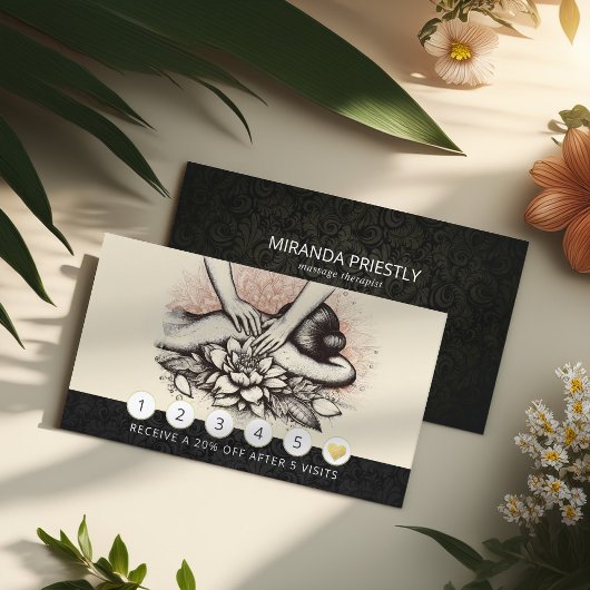 Massagetherapie Healing Hands Energy Spa Wellness Klantenkaartje