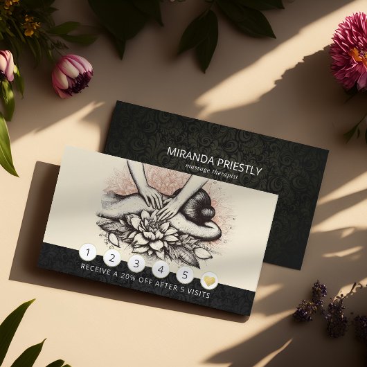 Massagetherapie Healing Hands Energy Spa Wellness Klantenkaartje