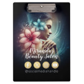 Massagetherapie Healing Hands Energy Spa Wellness Klembord (Voorkant)
