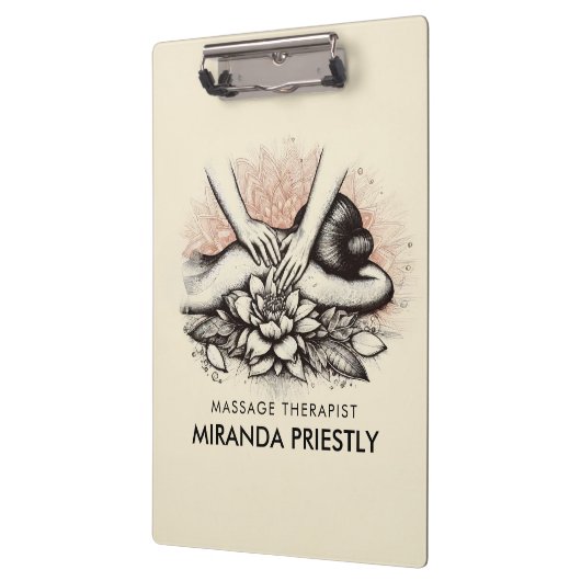 Massagetherapie Healing Hands Energy Spa Wellness Klembord (Links)