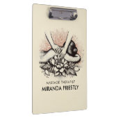 Massagetherapie Healing Hands Energy Spa Wellness Klembord (Rechts)