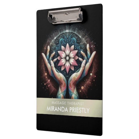 Massagetherapie Healing Hands Energy Spa Wellness Klembord (Links)