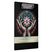 Massagetherapie Healing Hands Energy Spa Wellness Klembord (Rechts)