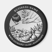 Massagetherapie Healing Hands Energy Spa Wellness Magneet (Voorkant)