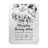 Massagetherapie Healing Hands Energy Spa Wellness Magneet (Verticaal)