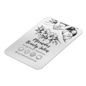 Massagetherapie Healing Hands Energy Spa Wellness Magneet (Linkerzijde)