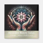 Massagetherapie Healing Hands Energy Spa Wellness Magneet (Voorkant)