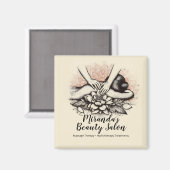 Massagetherapie Healing Hands Energy Spa Wellness Magneet (Voorkant / Achterkant)