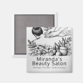 Massagetherapie Healing Hands Energy Spa Wellness Magneet (Voorkant / Achterkant)