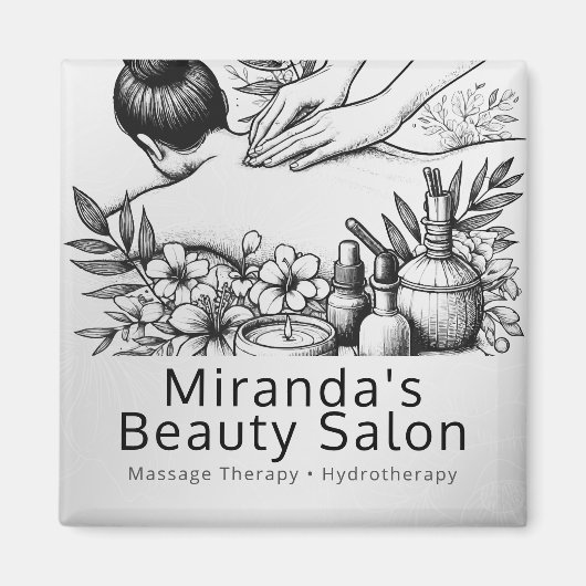 Massagetherapie Healing Hands Energy Spa Wellness Magneet (Voorkant)