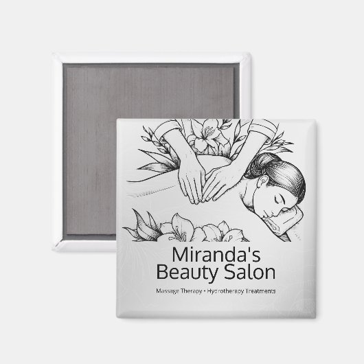 Massagetherapie Healing Hands Energy Spa Wellness Magneet (Voorkant / Achterkant)