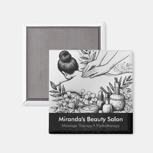 Massagetherapie Healing Hands Energy Spa Wellness Magneet (Voorkant / Achterkant)