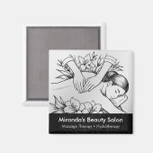 Massagetherapie Healing Hands Energy Spa Wellness Magneet (Voorkant / Achterkant)