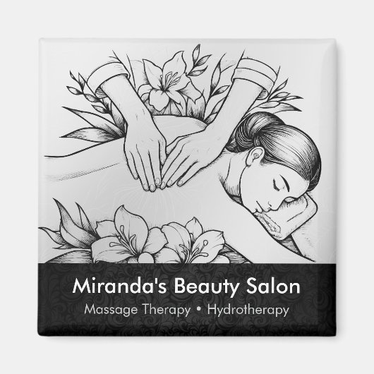 Massagetherapie Healing Hands Energy Spa Wellness Magneet (Voorkant)