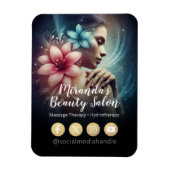 Massagetherapie Healing Hands Energy Spa Wellness Magneet (Verticaal)