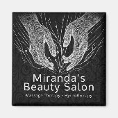 Massagetherapie Healing Hands Energy Spa Wellness Magneet (Voorkant)