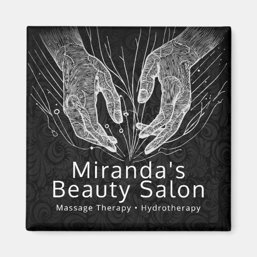 Massagetherapie Healing Hands Energy Spa Wellness Magneet (Voorkant)