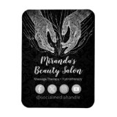 Massagetherapie Healing Hands Energy Spa Wellness Magneet (Verticaal)