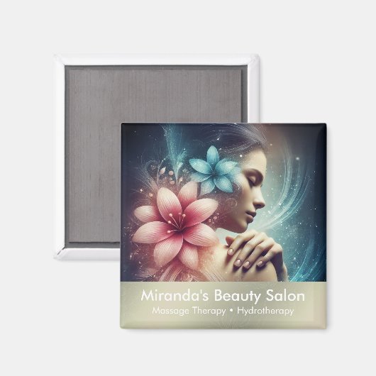 Massagetherapie Healing Hands Energy Spa Wellness Magneet (Voorkant / Achterkant)