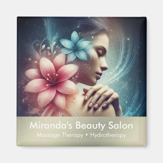 Massagetherapie Healing Hands Energy Spa Wellness Magneet (Voorkant)