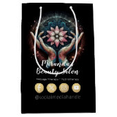 Massagetherapie Healing Hands Energy Spa Wellness Medium Cadeauzakje (Voorkant)