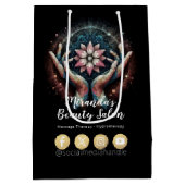 Massagetherapie Healing Hands Energy Spa Wellness Medium Cadeauzakje (Achterkant)