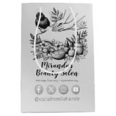 Massagetherapie Healing Hands Energy Spa Wellness Medium Cadeauzakje (Voorkant)