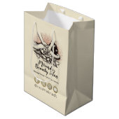 Massagetherapie Healing Hands Energy Spa Wellness Medium Cadeauzakje (Voorkant Gekanteld)