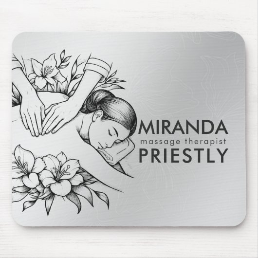 Massagetherapie Healing Hands Energy Spa Wellness Muismat (Voorkant)