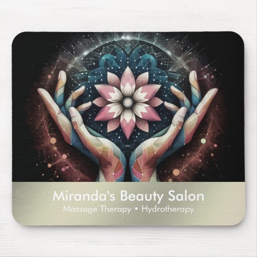 Massagetherapie Healing Hands Energy Spa Wellness Muismat (Voorkant)